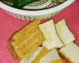 厚揚げとスナップえんどうの味噌汁作り方1写真