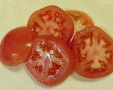 簡単！トマトin油揚げ♪作り方1写真