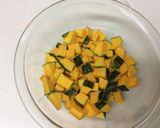簡単！かぼちゃとハムのホットサラダ作り方1写真