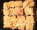 簡単おつまみ☆油揚げでサクサクピザ風作り方3写真