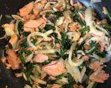 鮭とほうれん草の和風パスタ作り方5写真