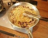 ポーションでも魚介感じるイカスミパスタ。作り方5写真