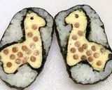 寿司型・模様巻き(クッキー型でキリン)作り方7写真