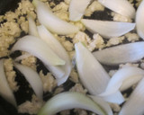 菜の花と新玉ねぎの卵とじ作り方3写真