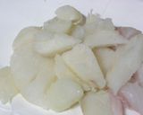 甘塩鱈☆春菊☆ココナッツカレー作り方1写真