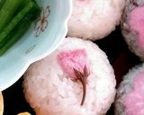 梅炊き込みご飯と塩漬け桜のおにぎり♪作り方5写真