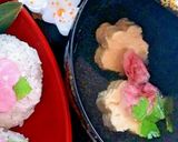 梅炊き込みご飯と塩漬け桜のおにぎり♪作り方11写真