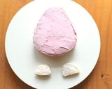 イースターエッグのくまうさぎキャラケーキ作り方3写真