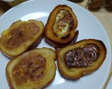 フランスパンをくりぬいて玉子と一緒に焼く作り方7写真