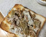納豆とじゃこ天のマヨトースト作り方3写真