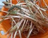 土筆入り春野菜のかき揚げ蕎麦作り方2写真
