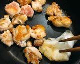 ＊照り鶏パスタ＊作り方3写真