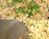 昔懐かしい明太子としらすの焼き飯作り方4写真