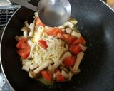 トマトときのこのペペロンチーノ作り方6写真