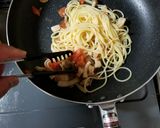 トマトときのこのペペロンチーノ作り方7写真