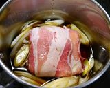 簡単！ぷるぷる肉豆腐☆豚バラマキマキ作り方2写真