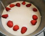 いちご入りベイクドチーズケーキ作り方6写真