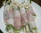胡麻ダレ☆えのきと大葉のチーズ肉巻き作り方3写真