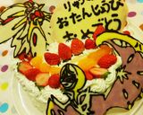 ポケモンキャラチョコ❤バースデーケーキ作り方6写真