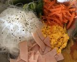 彩り綺麗！炒り卵入り春雨サラダ！作り方5写真