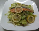 鮭と野菜のガーリックレモンソテー作り方5写真