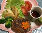 テレビで見たハンバーグ〜(ᵔᴥᵔ)!!作り方19写真