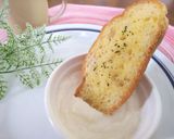 ガーリックトーストにお豆腐だけディップ作り方3写真