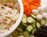 レンコンと人参の華麗な炒め作り方1写真