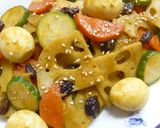 レンコンと人参の華麗な炒め作り方4写真