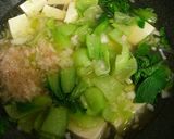 チンゲンサイと豆腐の蟹あんかけスープ♡作り方3写真
