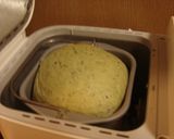 春です♪ヨモギ入り食パン作り方9写真