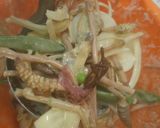 土筆入り春野菜のかき揚げ蕎麦作り方8写真