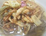 土筆入り春野菜のかき揚げ蕎麦作り方14写真