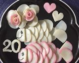 誕生日ケーキの代わりにかまぼこ祝プレート作り方12写真