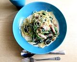 ほうれん草とベーコンのクリームパスタ作り方6写真