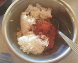 ナポリタン風納豆親子丼作り方2写真