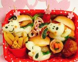スヌーピー ハンバーガー キャラ弁作り方6写真