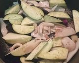 ナスといかの炒め物作り方3写真