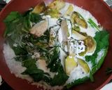 ほうれん草と芽キャベツクリーム煮作り方4写真