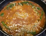 シーフードと菜の花のトマトクリームパスタ作り方5写真