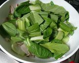 チンゲン菜と豚バラの中華炒め≦ФωФ≧作り方5写真