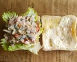 コボウサラダのホットサンド作り方3写真