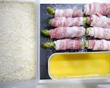 初心者向き！大きいアスパラのマキカツ作り方3写真