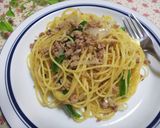 ピーマンと挽肉の塩バターパスタ作り方6写真