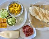 フランスパンで朝ごはん作り方1写真