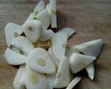 水菜のベーコンにんにくサラダ作り方2写真