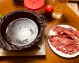 にく焼き(肉だけのすき焼き)作り方1写真