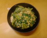 簡単昼食　レタスの外葉の卵とじ丼作り方5写真