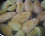 手羽先とじゃが芋の煮物♪ホクホク食感♪作り方4写真