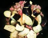 簡単！なすと挽肉と厚揚げの甘辛炒め煮作り方5写真